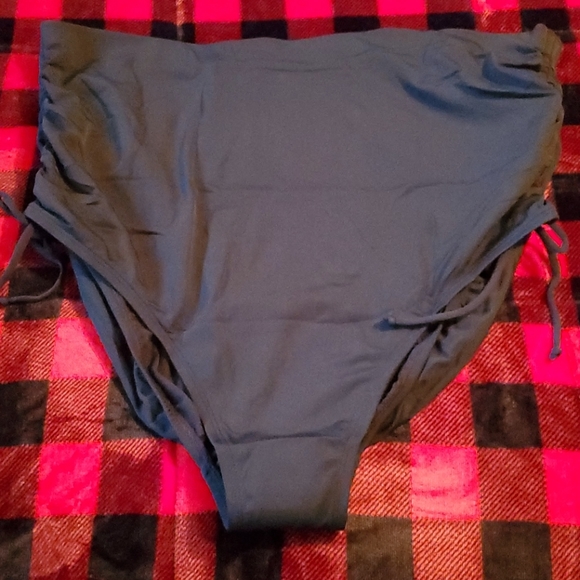 Nwt high waisted black swim bottoms - Picture 2 of 9